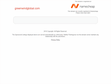 Tablet Screenshot of greenwindglobal.com